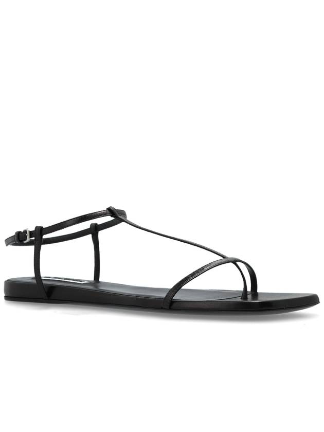 JIL SANDER Leather Sandals, Women's, Black - JIL SANDER - BALAAN 4