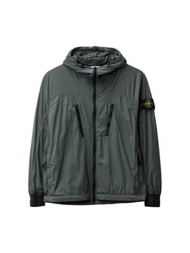 Skin Touch Nylon TC Hooded Jacket Musk Green - STONE ISLAND - BALAAN 2