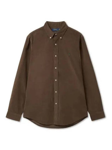 Custom fit corduroy shirt brown with 30 reward points - POLO RALPH LAUREN - BALAAN 1