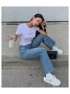 JEANS Yeom Seol hee wearing female light blue high rise wide fit 37 5 functional denim J222907 1AA - CALVIN KLEIN - BALAAN 1