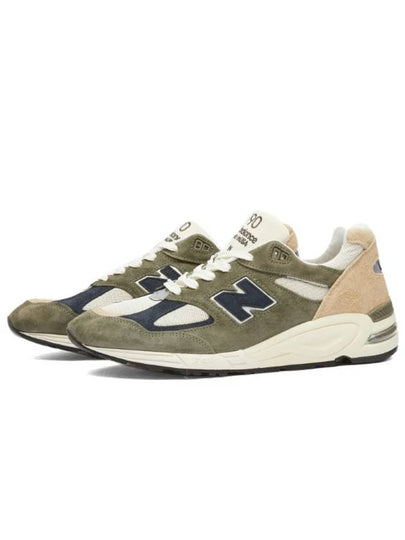 990v2 Low Top Sneakers Tan Grey - NEW BALANCE - BALAAN 2