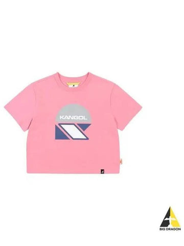 CRS Women s Big Logo T Shirt 9030 Pink - KANGOL - BALAAN 1