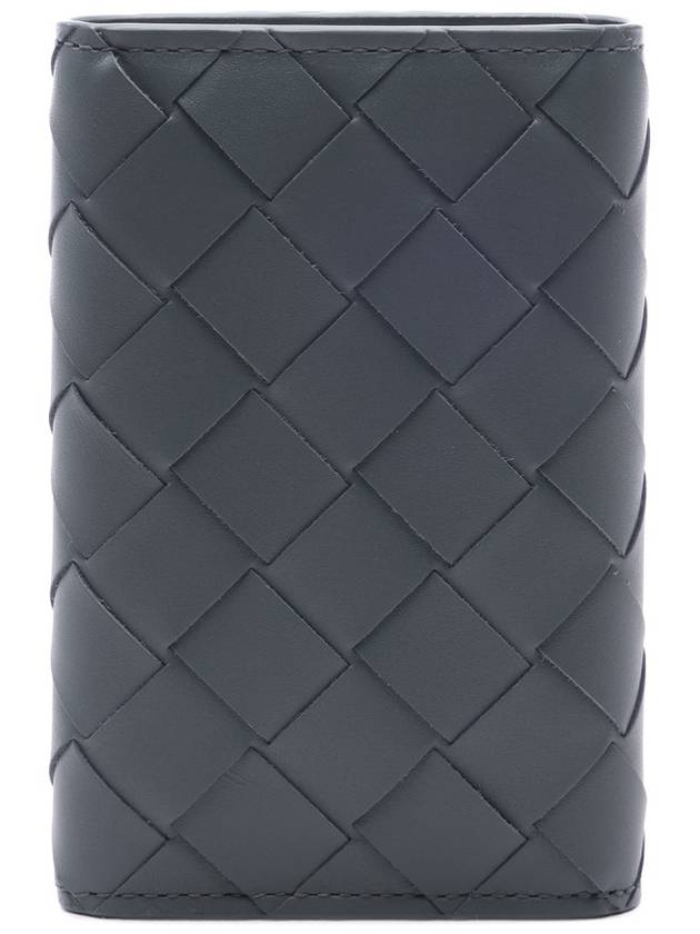 Men's Intrecciato Key Holder Slate Grey - BOTTEGA VENETA - BALAAN 5