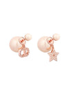 Tribales Resin Pearl Earrings Pink - DIOR - BALAAN 1