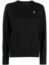 Embroidered Logo Pony Sweatshirt Black - POLO RALPH LAUREN - BALAAN 2