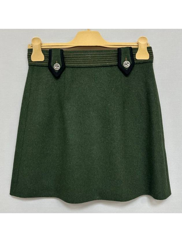 wool skirt - MIU MIU - BALAAN 4