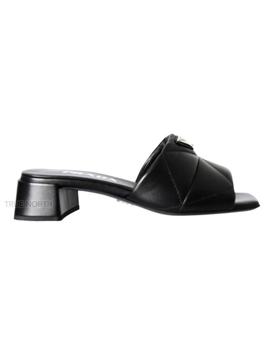 Quilted Nappa Leather Slides Black - PRADA - BALAAN 2