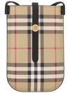 Vintage Check And Strap Phone Case Beige Black - BURBERRY - BALAAN.