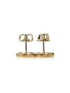 Crystal Logo Stud Earrings Gold - TORY BURCH - BALAAN 4