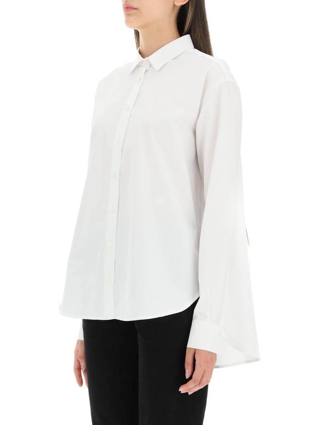 Classic Cotton Long Sleeve Shirt White - TOTEME - BALAAN 5