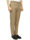 Tailored Cigarette Straight Pants Dark Beige - ALEXANDER MCQUEEN - BALAAN 4