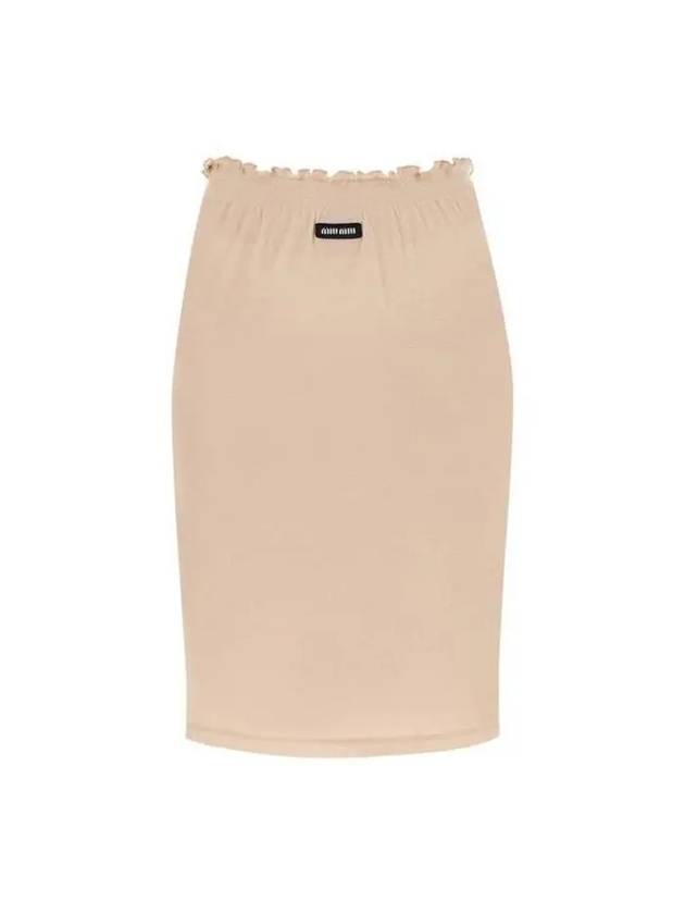 Logo Patch Jersey Skirt MJD192 13VO F0770 B0111228536 - MIU MIU - BALAAN 2