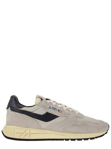 Autry Grey Suede And Nylon Reelwind Low Sneakers And Space - AUTRY - BALAAN 1