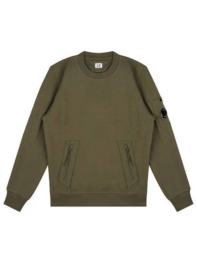 Men's Crew Neck Lens Sweatshirt Green - CP COMPANY - BALAAN 2