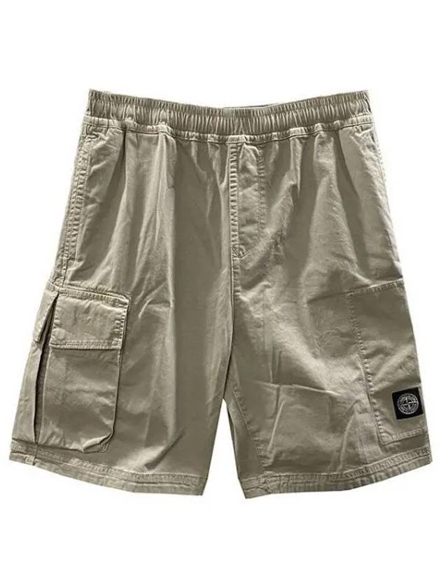 Logo patch pocket Bermuda banding shorts 32320197 1095536 - STONE ISLAND - BALAAN 1