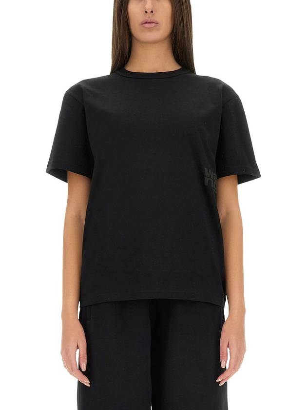 T-SHIRT WITH LOGO - ALEXANDER WANG - BALAAN 3