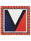 Small Flag Square 90 Scarf Red - LOUIS VUITTON - BALAAN 2