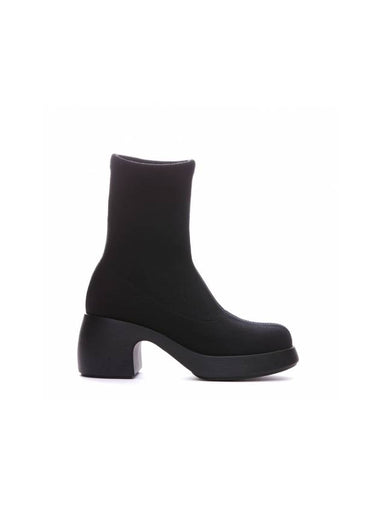 Thelma Tencel Middle Boots Black - CAMPER - BALAAN 1