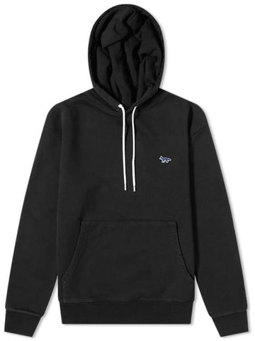 Navy Fox Patch Classic Hoodie Black - MAISON KITSUNE - BALAAN 1