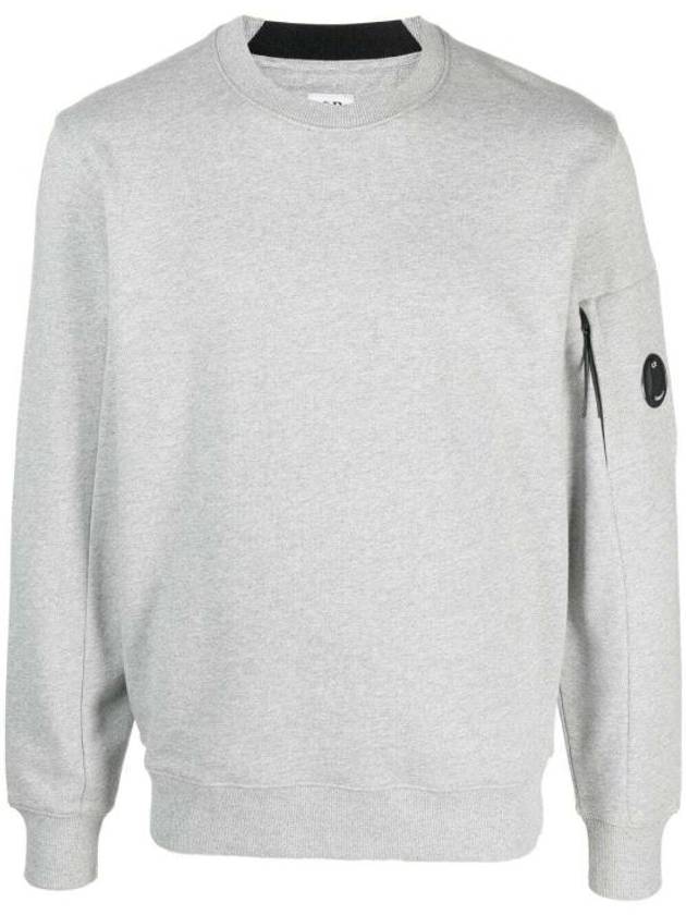 Diagonal Raised Fleece Sweatshirt Grey Melange - CP COMPANY - BALAAN 3