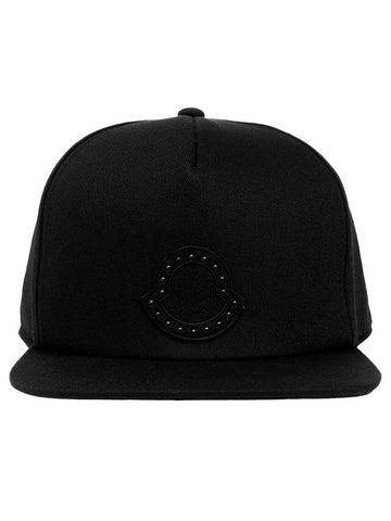 Logo Patch Ball Cap Black - MONCLER - BALAAN 1