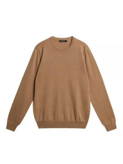 Lyle Merino Crew Neck Knit Top Chipmunk - J.LINDEBERG - BALAAN 2