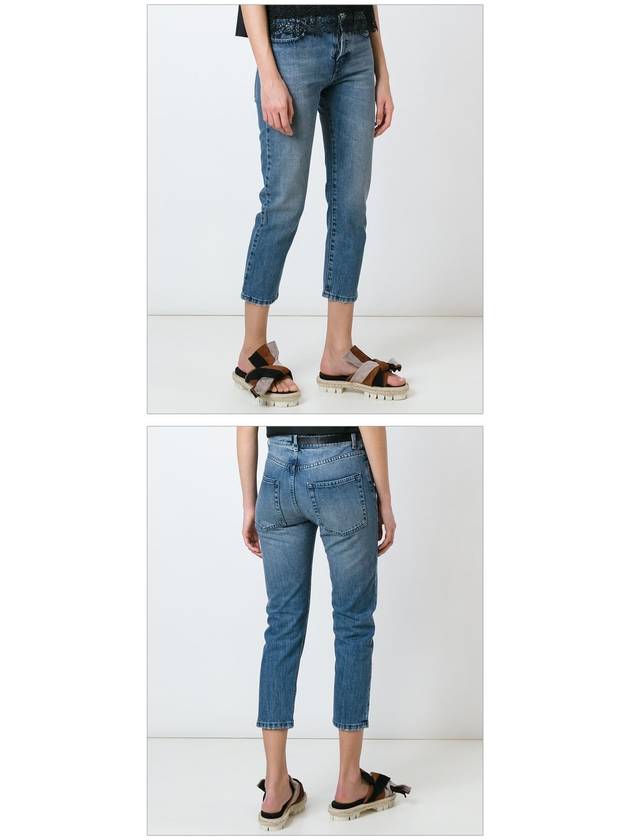 Women's Cropped Jeans Blue - Nº 21 - BALAAN 3