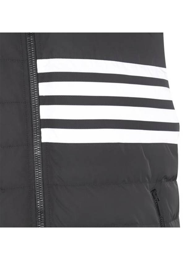 4 Bar Poly Twill Down Vest Charcoal - THOM BROWNE - BALAAN 6