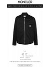 Gabardine Logo Pocket Zip Up Jacket Black - MONCLER - BALAAN 3