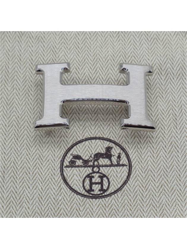 H Belt Buckle Reversible Strap 32mm Noir Gold H073967CAAA - HERMES - BALAAN 4