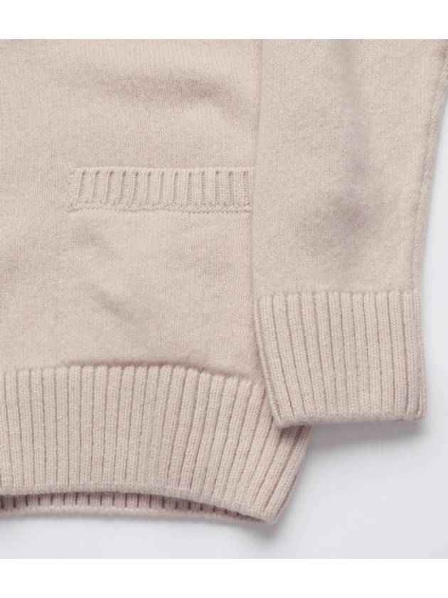 Baby Fox Patch Cosy Cardigan Beige - MAISON KITSUNE - BALAAN 6