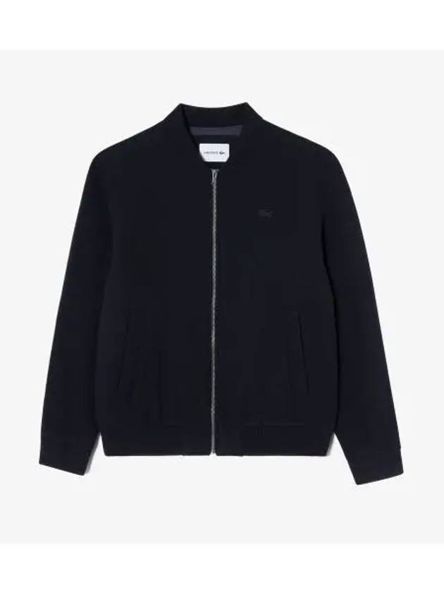 Men s Stadium Neck Wool Hybrid Jacket Navy - LACOSTE - BALAAN 1