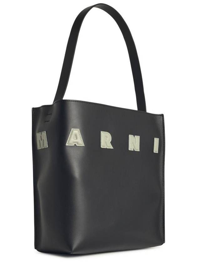 Museo Logo Patch Small Tote Bag Black - MARNI - BALAAN 3