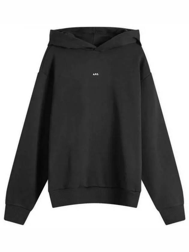 Boxy Micro Logo Hoodie Black - A.P.C. - BALAAN 2