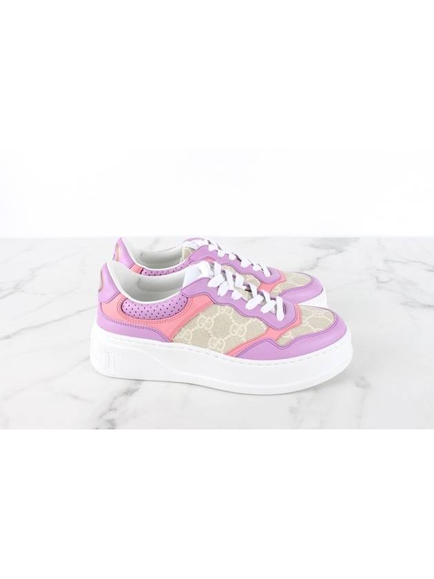 GG emboss sneakers purple 36 5 235 - GUCCI - BALAAN 4