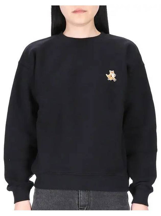 Speedy Fox Patch Comfort Sweatshirt Black - MAISON KITSUNE - BALAAN 2