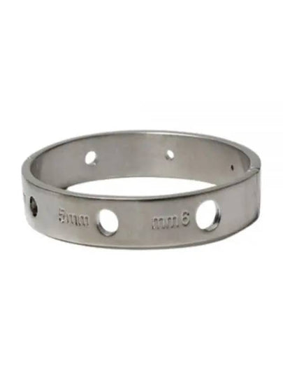 Logo Cut-Out Cuff Bracelet Silver - MAISON MARGIELA - BALAAN 2