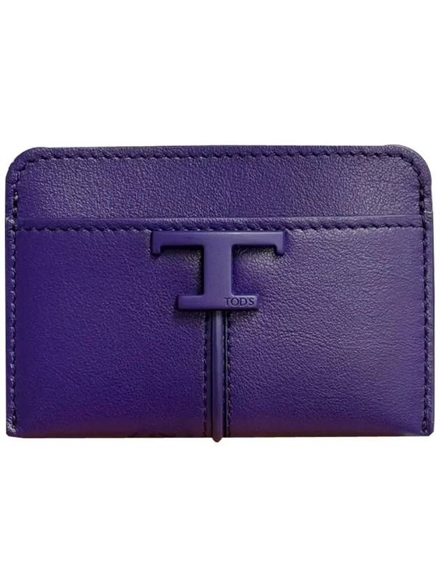 Timeless Logo Card Wallet Purple - TOD'S - BALAAN 3