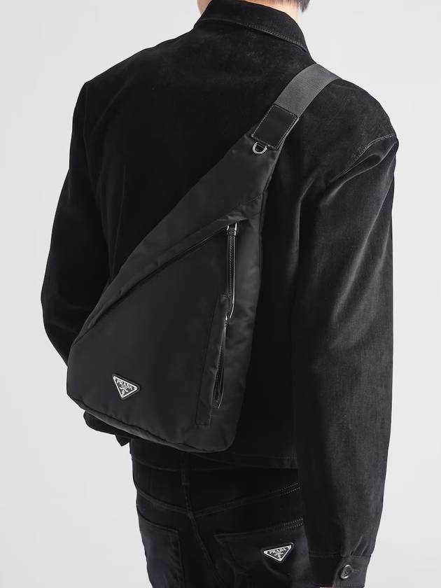 Re-Nylon Leather Backpack Black - PRADA - BALAAN 7