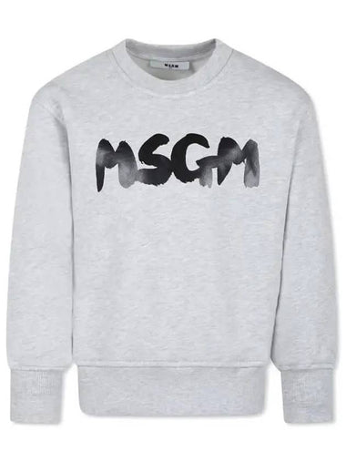 Kids Painting Logo Sweatshirt Gray - MSGM - BALAAN 1