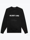 Core Crew Neck Logo Sweatshirt Black - HELMUT LANG - BALAAN 2