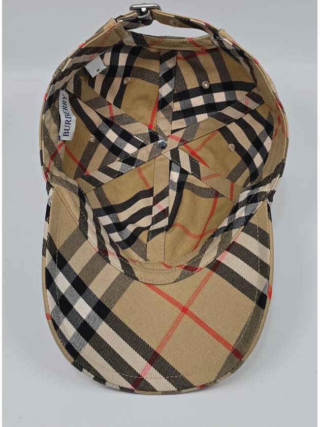 Vintage Check Knight Logo Ball Cap M - BURBERRY - BALAAN 7