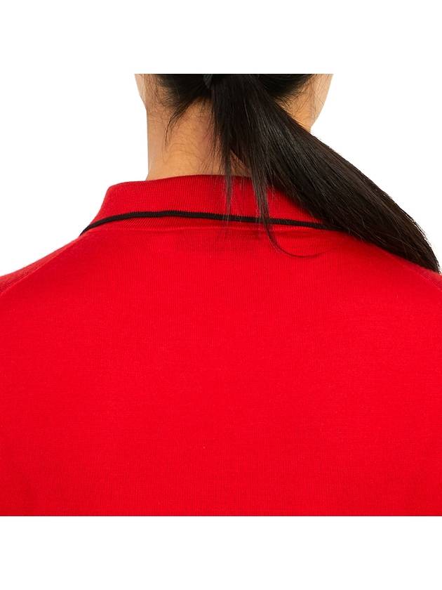 Cashmere Silk Knit Top Red - DIOR - BALAAN 8