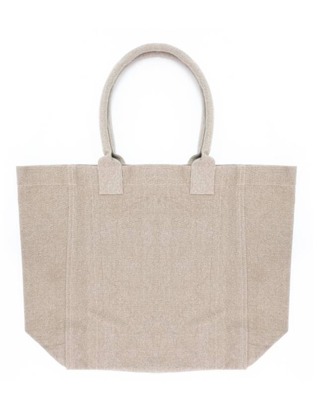 Yenky Embroidered Logo Large Shopper Tote Bag Beige - ISABEL MARANT - BALAAN 3