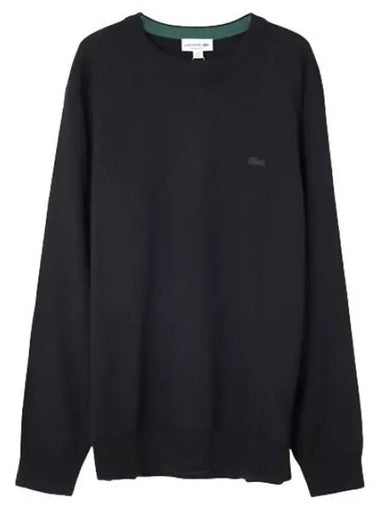 Crew neck merino wool sweater knit - LACOSTE - BALAAN 1