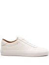 Leather Low Top Sneakers White - MONCLER - BALAAN 3