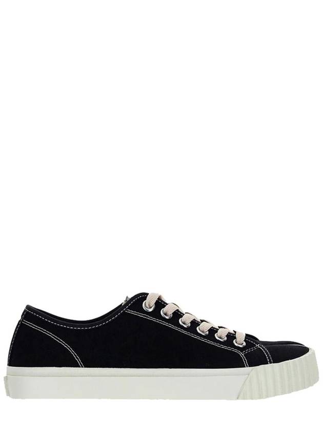 Tabi Cotton Low Top Sneakers Black - MAISON MARGIELA - BALAAN 2