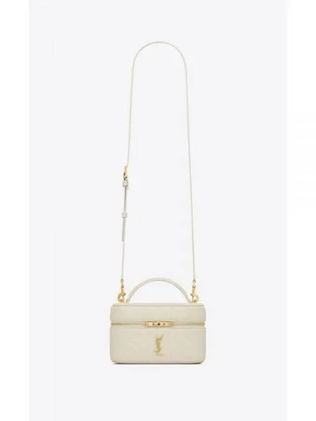 Gabi Mini Vanity Lambskin Tote Bag White - SAINT LAURENT - BALAAN 2