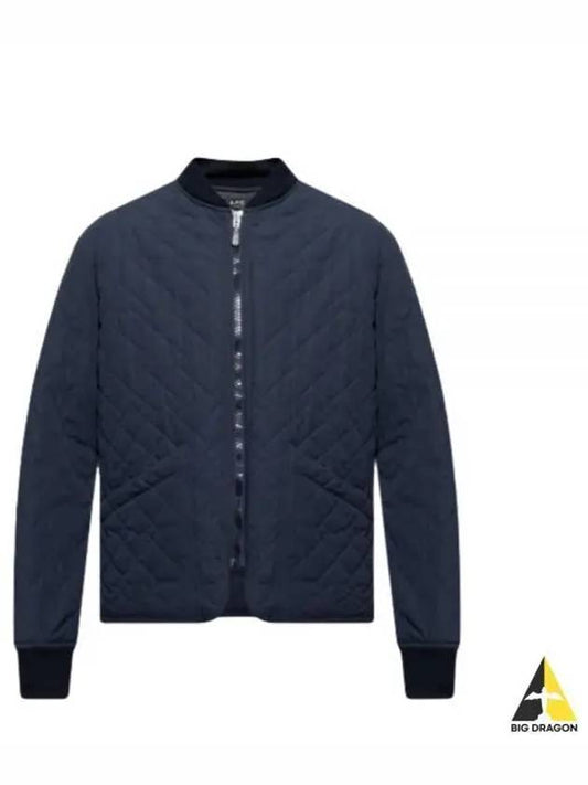 Men's Arcade Quilted Bomber Jacket Navy - A.P.C. - BALAAN 2