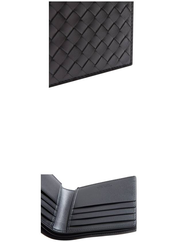 Intrecciato Weaving Half Wallet Black - BOTTEGA VENETA - BALAAN 7